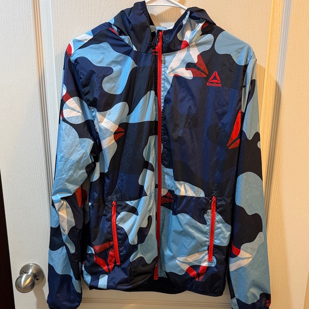 Reebok Kids Jacket - Blue and Red Camo